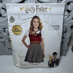 NEW Harry Potter Costume Gryffindor One Piece Dress Adult Standard Women S/M